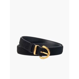 Commense Black Belt with Gold Buckle
